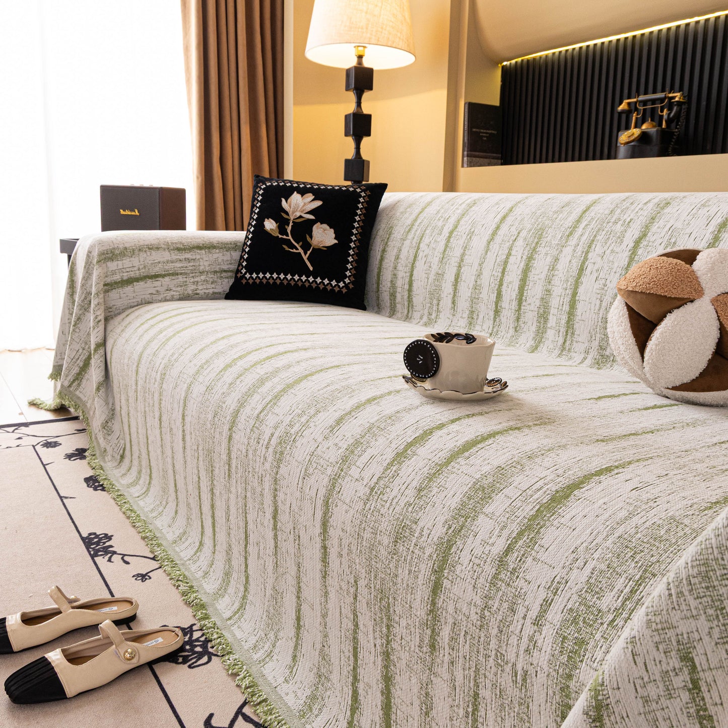 Chenille Oversized Throws for Couches, Washable and Durable Sofa Slipcover for Pets