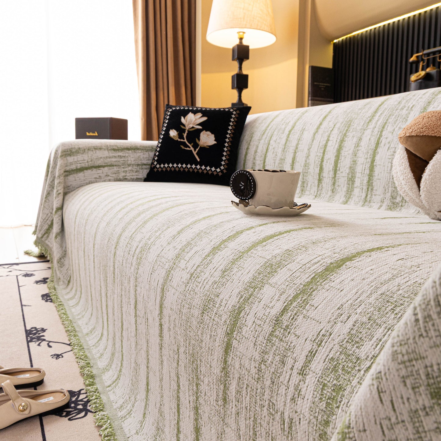 Chenille Oversized Throws for Couches, Washable and Durable Sofa Slipcover for Pets