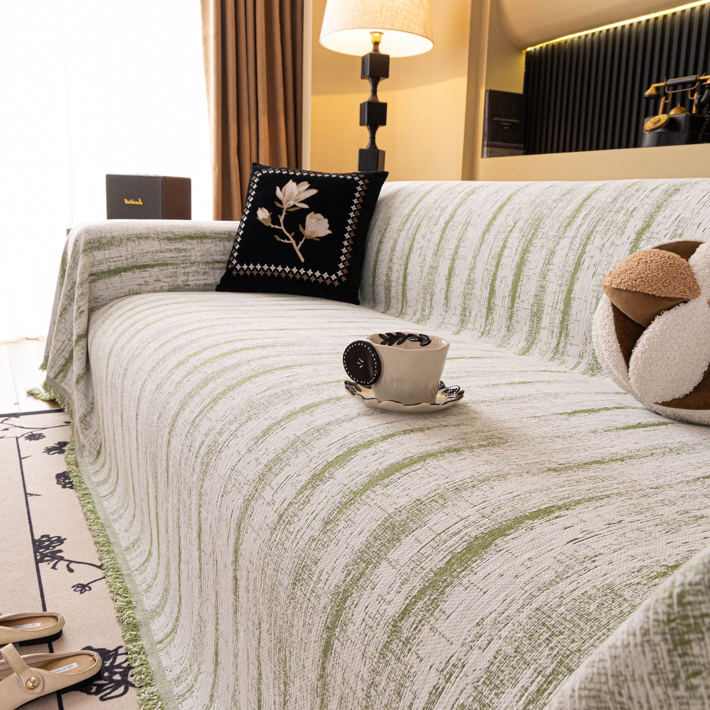 Chenille Oversized Throws for Couches, Washable and Durable Sofa Slipcover for Pets