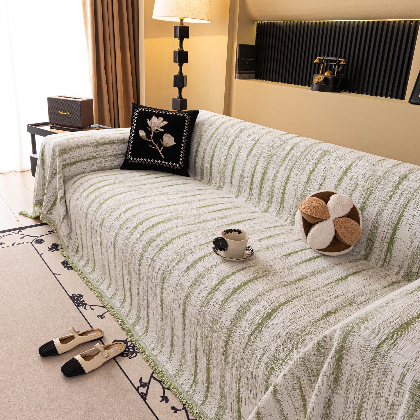 Chenille Oversized Throws for Couches, Washable and Durable Sofa Slipcover for Pets