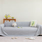 Cooling Embossed Botanical Couch Cover, Soft Ice Silk Furniture Protector for Sofa
