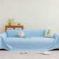 Cooling Embossed Botanical Couch Cover, Soft Ice Silk Furniture Protector for Sofa