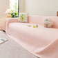 Cooling Embossed Botanical Couch Cover, Soft Ice Silk Furniture Protector for Sofa