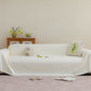 Cooling Embossed Botanical Couch Cover, Soft Ice Silk Furniture Protector for Sofa