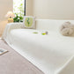 Cooling Embossed Botanical Couch Cover, Soft Ice Silk Furniture Protector for Sofa