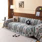 Southwestern Boho Woven Tribal Sofa Cover Blanket, Rustic Farmhouse Couch Throw Cover