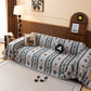 Southwestern Boho Woven Tribal Sofa Cover Blanket, Rustic Farmhouse Couch Throw Cover