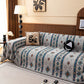 Southwestern Boho Woven Tribal Sofa Cover Blanket, Rustic Farmhouse Couch Throw Cover