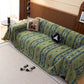 Southwestern Boho Woven Tribal Sofa Cover Blanket, Rustic Farmhouse Couch Throw Cover