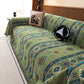 Southwestern Boho Woven Tribal Sofa Cover Blanket, Rustic Farmhouse Couch Throw Cover