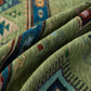 Southwestern Boho Woven Tribal Sofa Cover Blanket, Rustic Farmhouse Couch Throw Cover