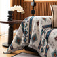 Southwestern Boho Woven Tribal Sofa Cover Blanket, Rustic Farmhouse Couch Throw Cover