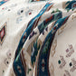 Southwestern Boho Woven Tribal Sofa Cover Blanket, Rustic Farmhouse Couch Throw Cover