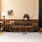 Southwestern Boho Woven Tribal Sofa Cover Blanket, Rustic Farmhouse Couch Throw Cover