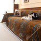 Southwestern Boho Woven Tribal Sofa Cover Blanket, Rustic Farmhouse Couch Throw Cover