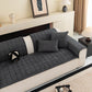Quilted Corduroy Couch Topper, Non-Slip Soft Padded Sofa Protector for Pets & Kids