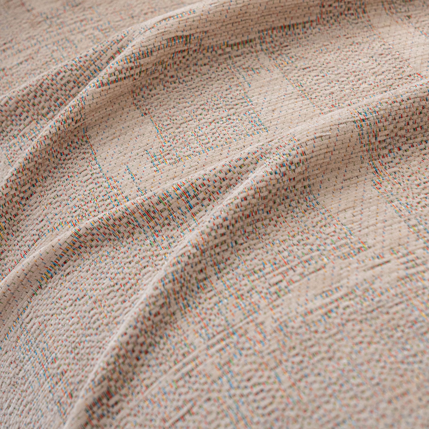 Chenille Sofa Cover Throw Blanket, Woven Textured Minimalist Wabi-Sabi Couch Cover