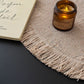 Chenille Sofa Cover Throw Blanket, Woven Textured Minimalist Wabi-Sabi Couch Cover