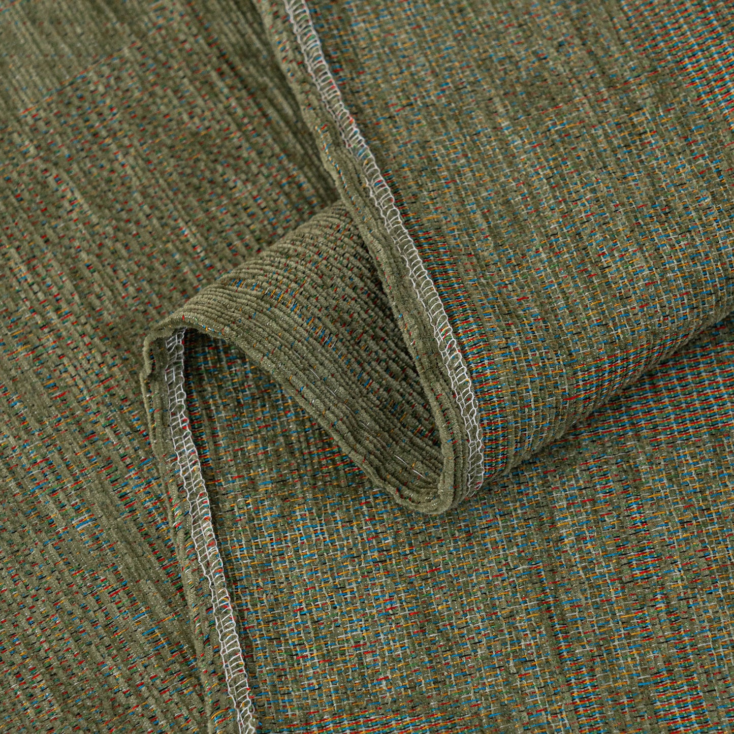 Chenille Sofa Cover Throw Blanket, Woven Textured Minimalist Wabi-Sabi Couch Cover