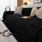 Chenille Sofa Cover Throw Blanket, Woven Textured Minimalist Wabi-Sabi Couch Cover