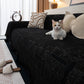 Chenille Sofa Cover Throw Blanket, Woven Textured Minimalist Wabi-Sabi Couch Cover