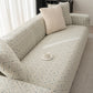 3D Jacquard Geometric Sofa Cover, High Stretch Soft Polar Fleece Slipcover for Couch