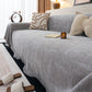 Chenille Sofa Cover Throw Blanket, Woven Textured Minimalist Wabi-Sabi Couch Cover