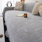 Chenille Sofa Cover Throw Blanket, Woven Textured Minimalist Wabi-Sabi Couch Cover