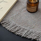 Chenille Sofa Cover Throw Blanket, Woven Textured Minimalist Wabi-Sabi Couch Cover