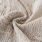 Chenille Sofa Cover Throw Blanket, Woven Textured Minimalist Wabi-Sabi Couch Cover