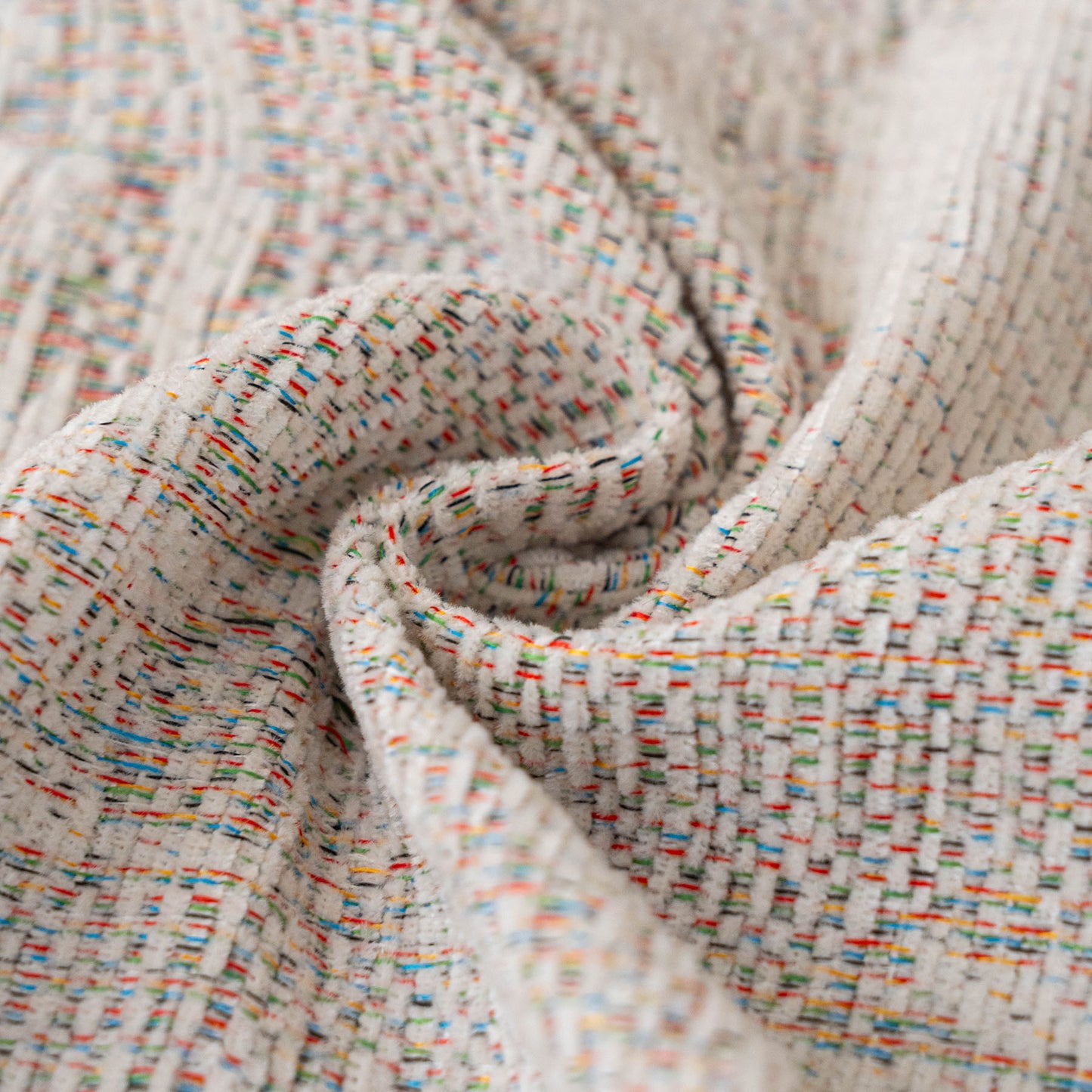 Chenille Sofa Cover Throw Blanket, Woven Textured Minimalist Wabi-Sabi Couch Cover