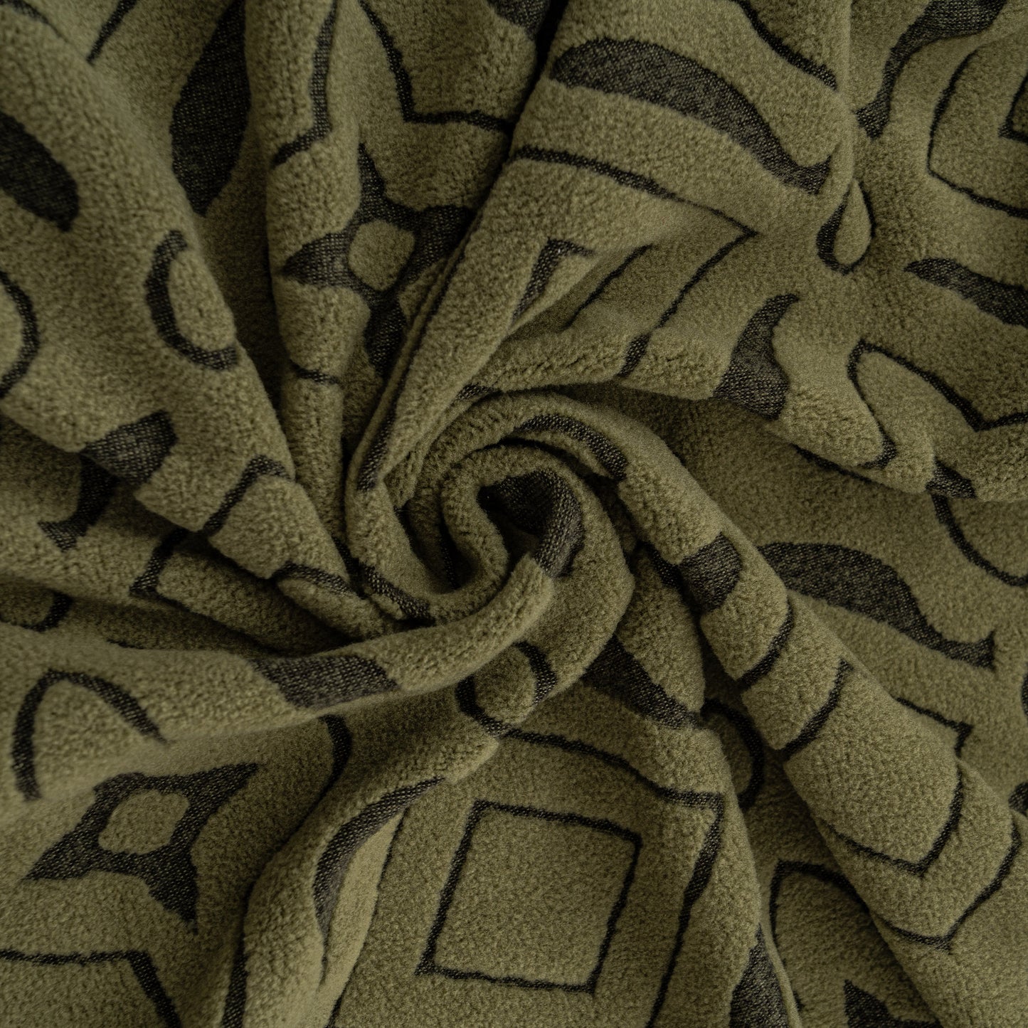 3D Jacquard Geometric Sofa Cover, High Stretch Soft Polar Fleece Slipcover for Couch