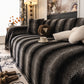 Faux Fur Sofa Cover Washable Furniture Protector for Sectional Warm & Fuzzy Slipcover