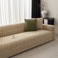 3D Jacquard Geometric Sofa Cover, High Stretch Soft Polar Fleece Slipcover for Couch