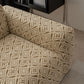 3D Jacquard Geometric Sofa Cover, High Stretch Soft Polar Fleece Slipcover for Couch
