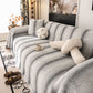Faux Fur Sofa Cover Washable Furniture Protector for Sectional Warm & Fuzzy Slipcover
