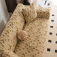 Plush Fleece Stretch Sofa Cover, Super Soft Textured Geometric Couch Slipcover