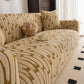 Plush Fleece Stretch Sofa Cover, Super Soft Textured Geometric Couch Slipcover