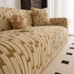 Plush Fleece Stretch Sofa Cover, Super Soft Textured Geometric Couch Slipcover