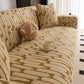 Plush Fleece Stretch Sofa Cover, Super Soft Textured Geometric Couch Slipcover