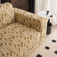 Plush Fleece Stretch Sofa Cover, Super Soft Textured Geometric Couch Slipcover