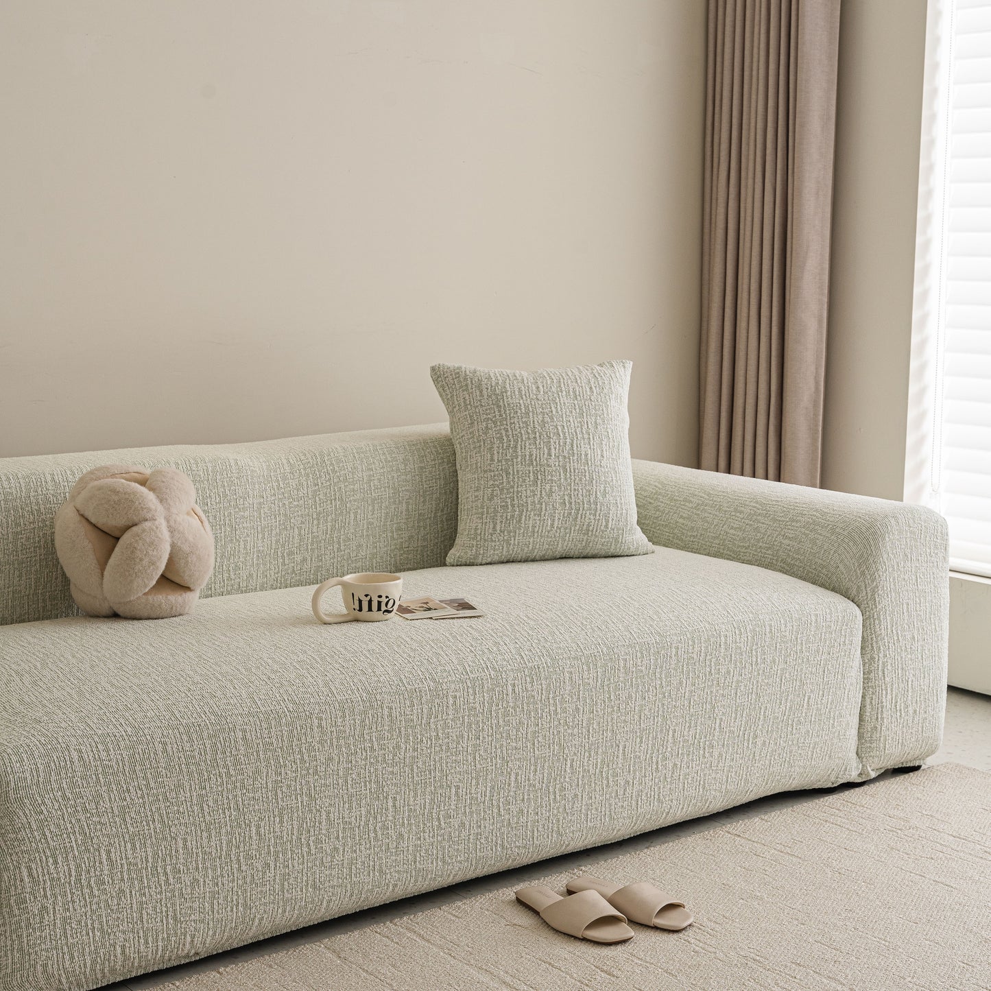 High Stretch Washable Slipcover, Non-Slip Washable Furniture Protector for Kids Pets