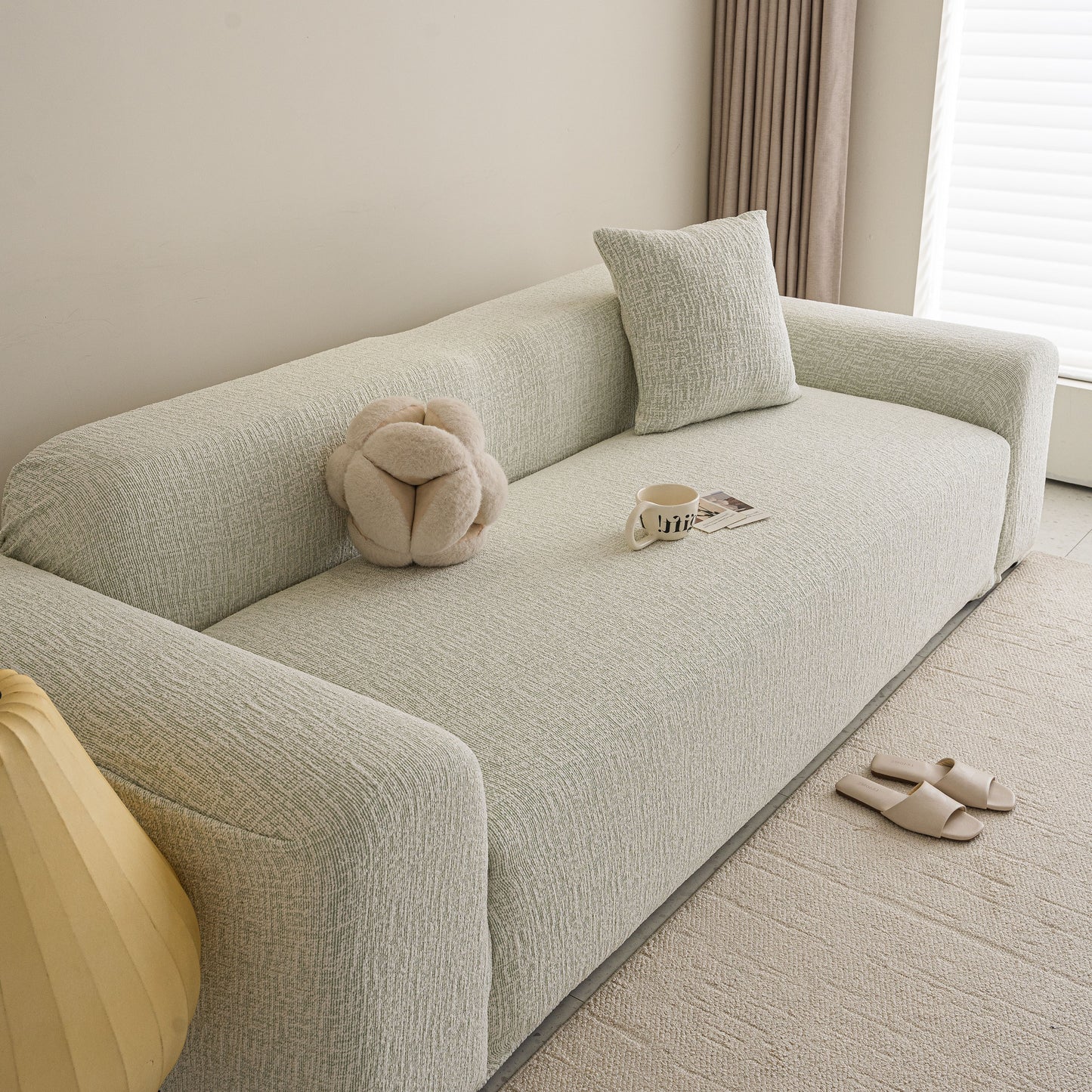 High Stretch Washable Slipcover, Non-Slip Washable Furniture Protector for Kids Pets