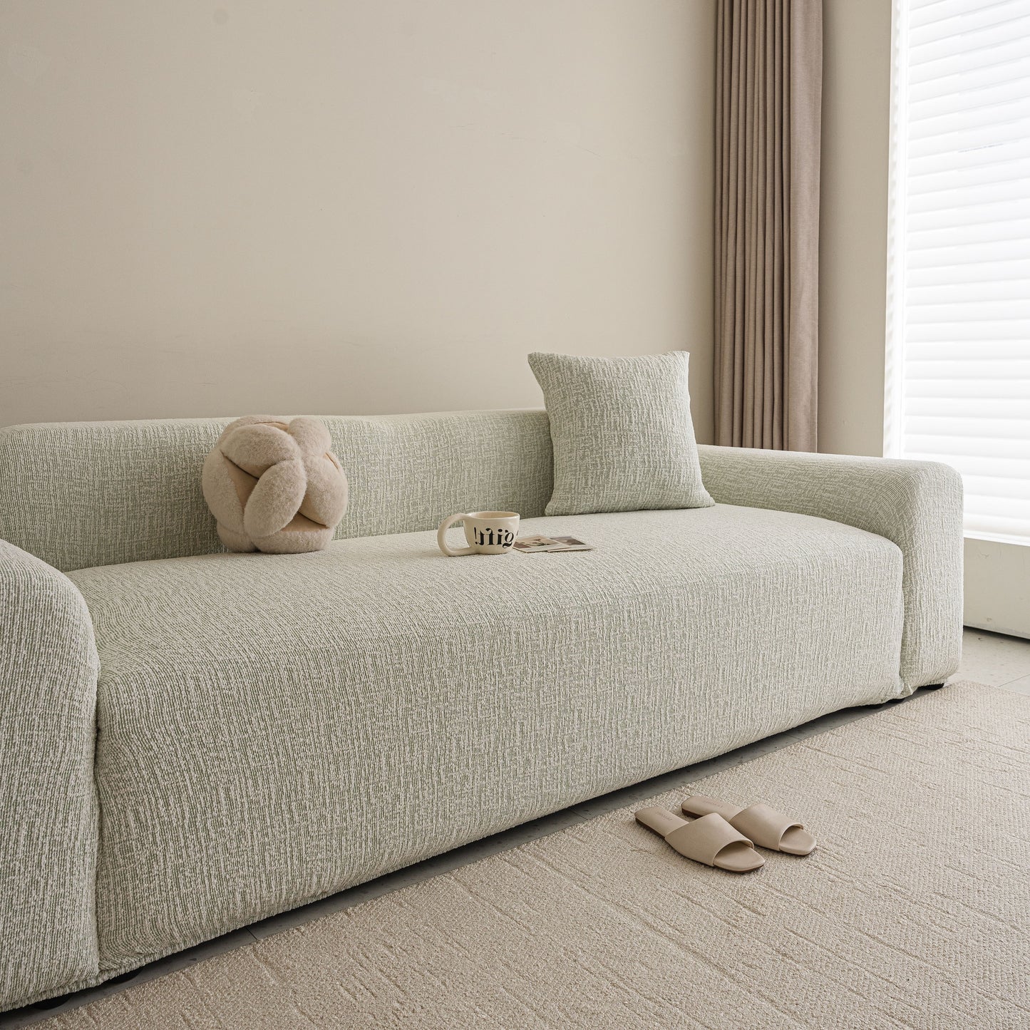 High Stretch Washable Slipcover, Non-Slip Washable Furniture Protector for Kids Pets