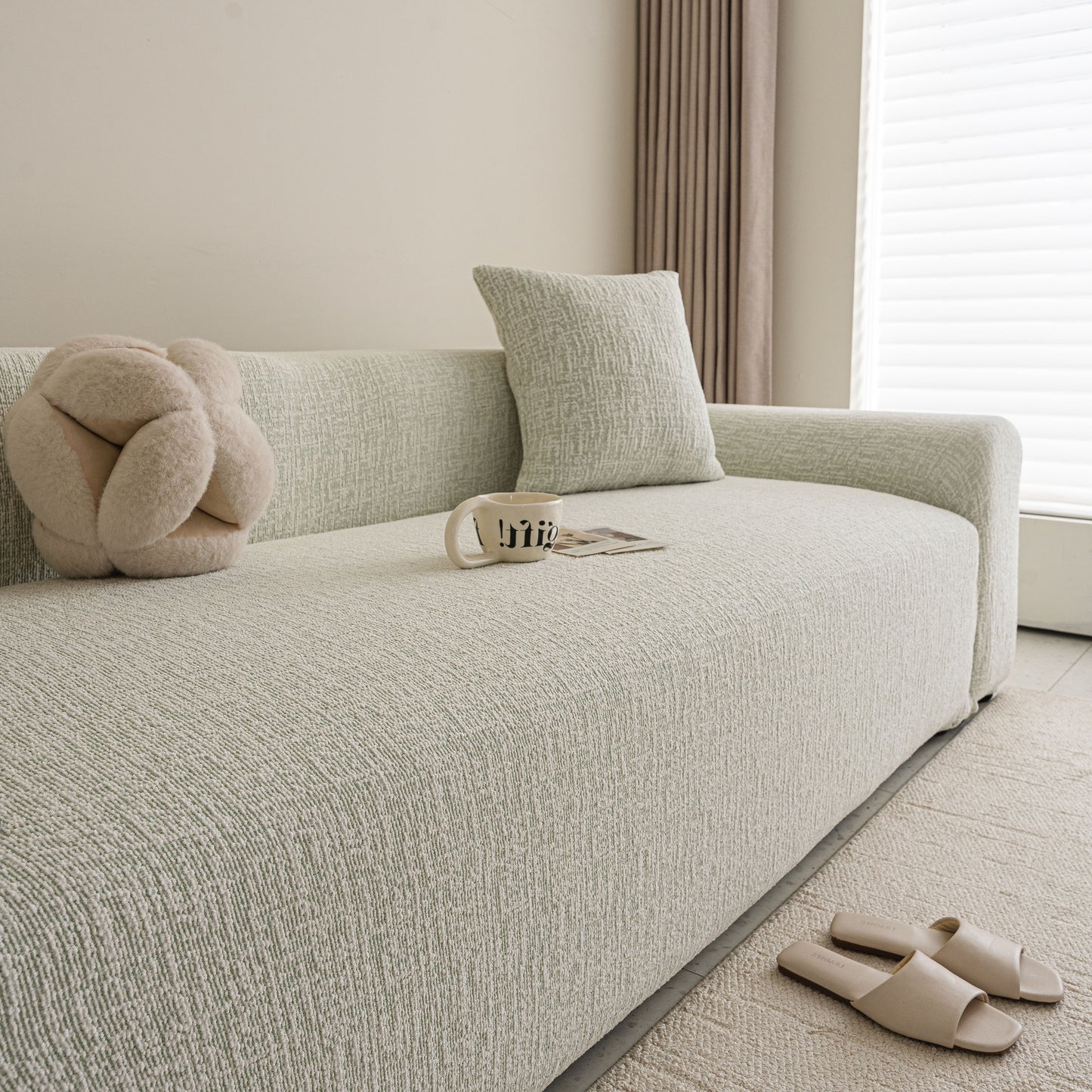 High Stretch Washable Slipcover, Non-Slip Washable Furniture Protector for Kids Pets