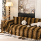 Faux Fur Sofa Cover Washable Furniture Protector for Sectional Warm & Fuzzy Slipcover