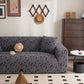 Plush Fleece Stretch Sofa Cover, Super Soft Textured Geometric Couch Slipcover