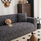 Plush Fleece Stretch Sofa Cover, Super Soft Textured Geometric Couch Slipcover