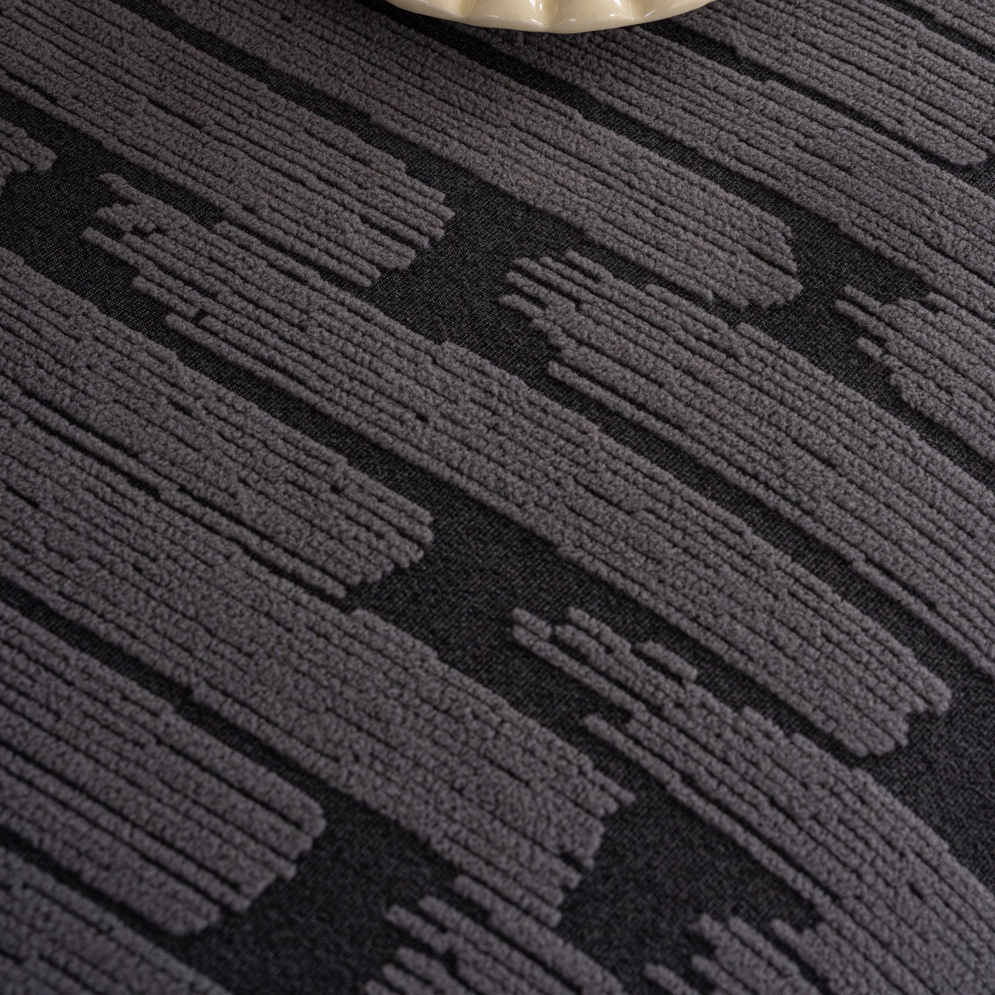 Plush Fleece Stretch Sofa Cover, Super Soft Textured Geometric Couch Slipcover