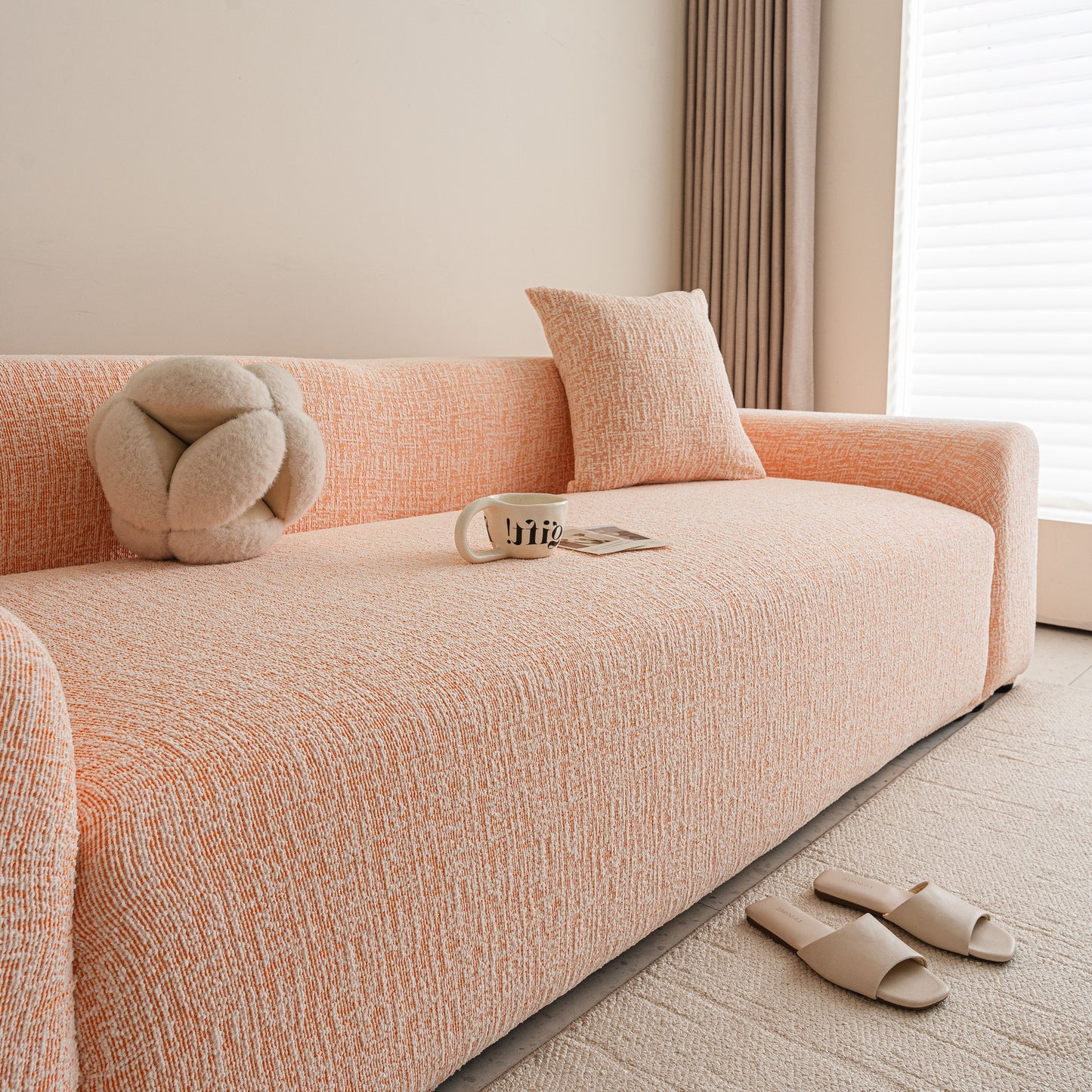 High Stretch Washable Slipcover, Non-Slip Washable Furniture Protector for Kids Pets